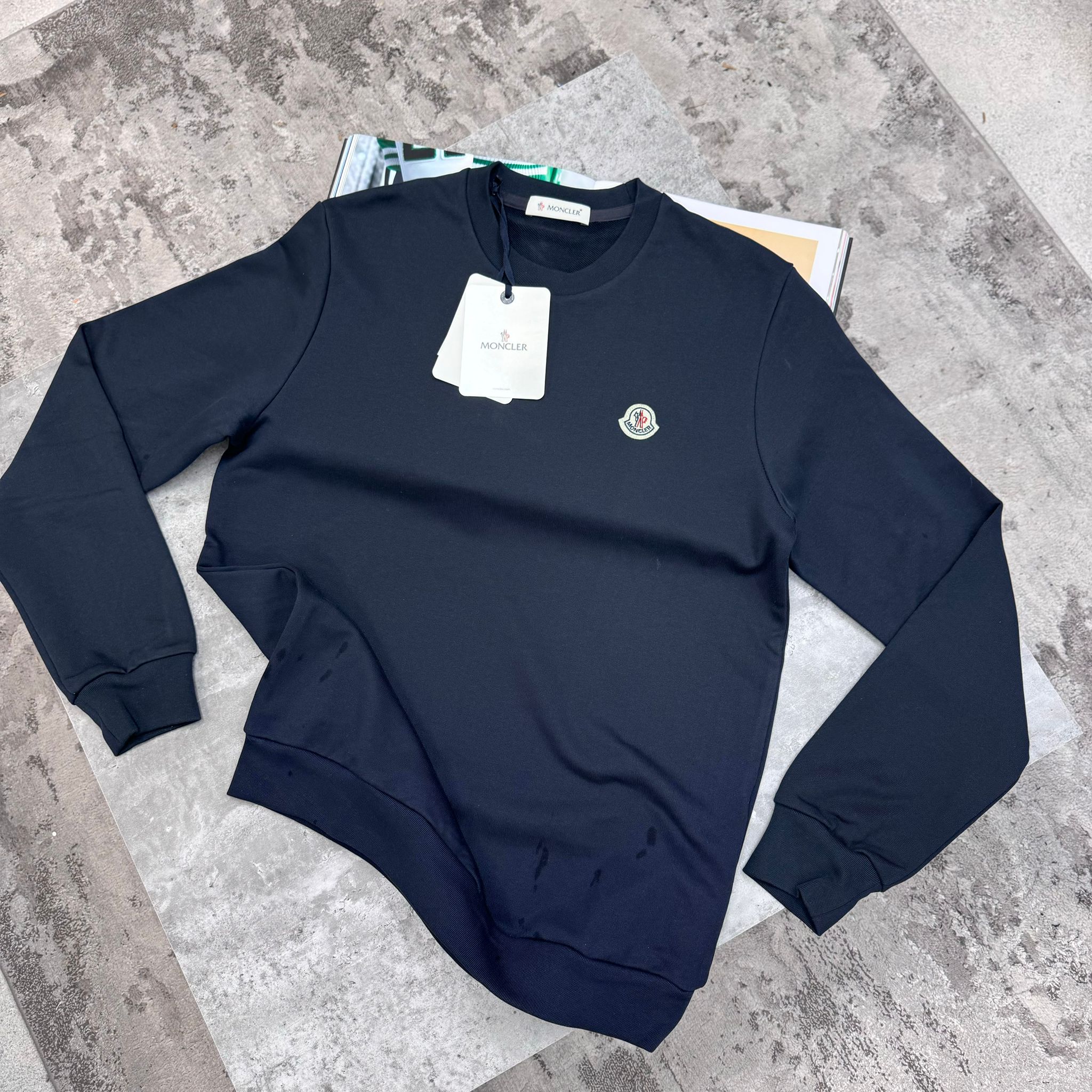 MNCLR - PLAIN LOGO JUMPER - NAVY