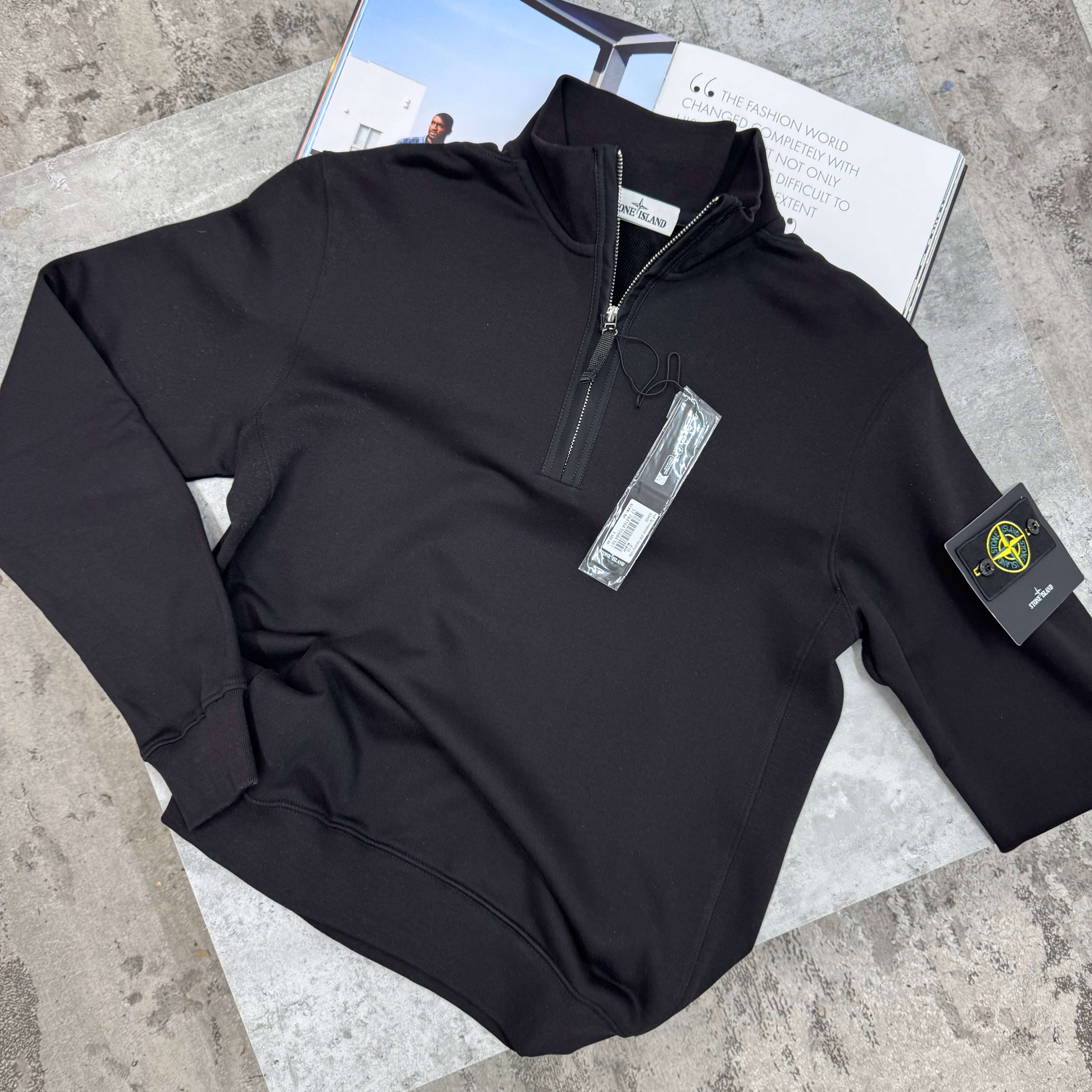 SI - HALF ZIP JUMPER - BLACK