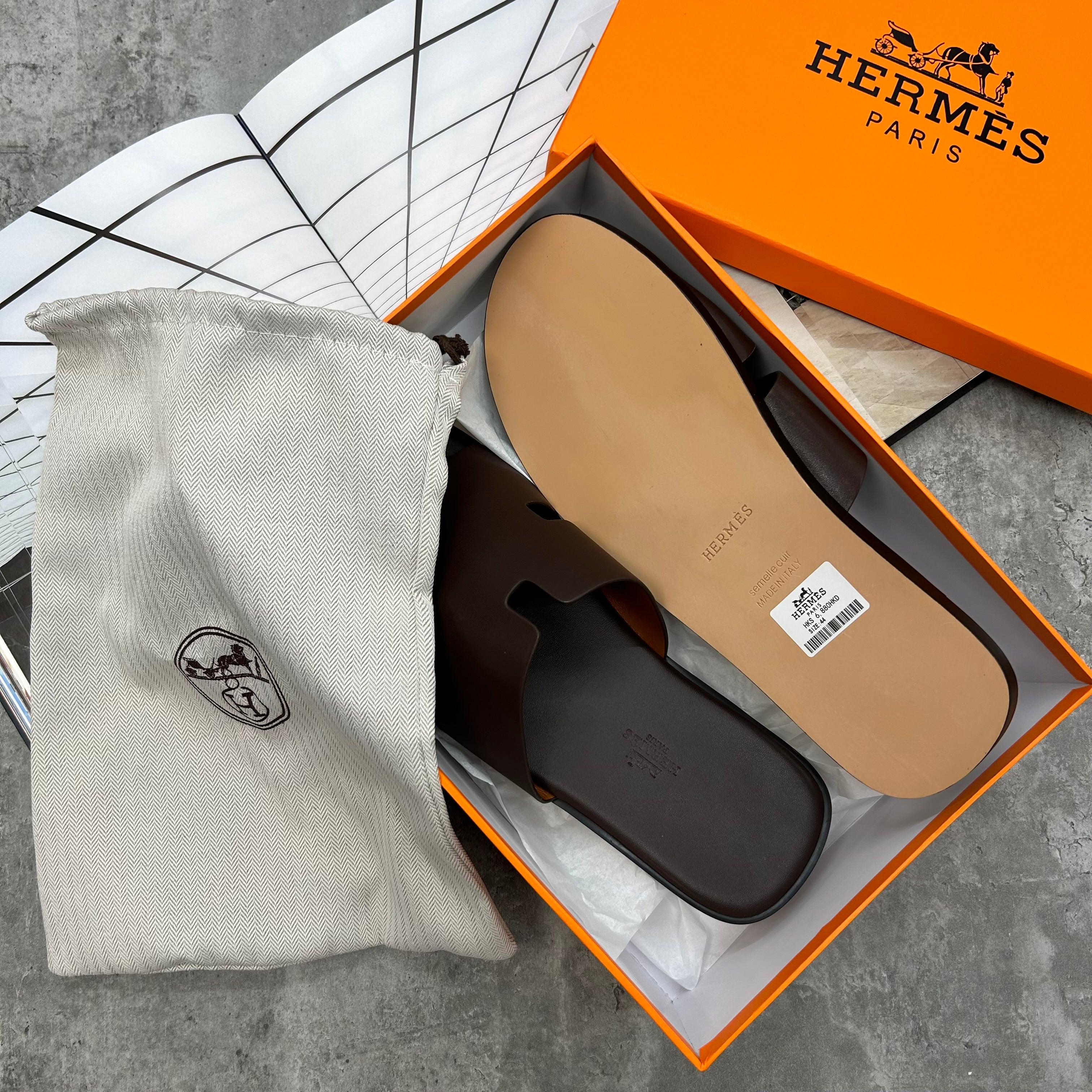 (PRE-ORDER) HERMES - SLIDES - BROWN