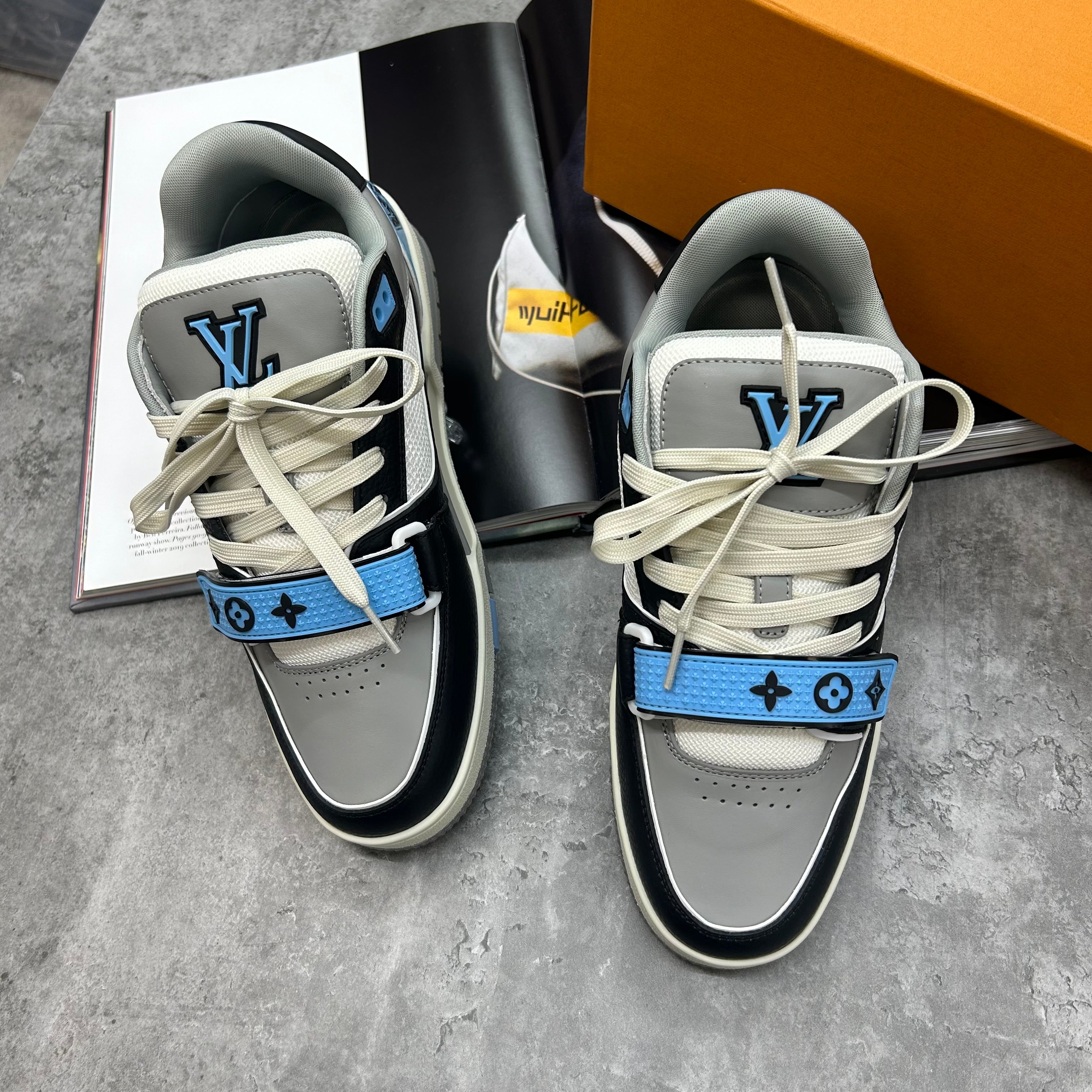 LVE - TRAINERS - BLUE/GREY/BLACK