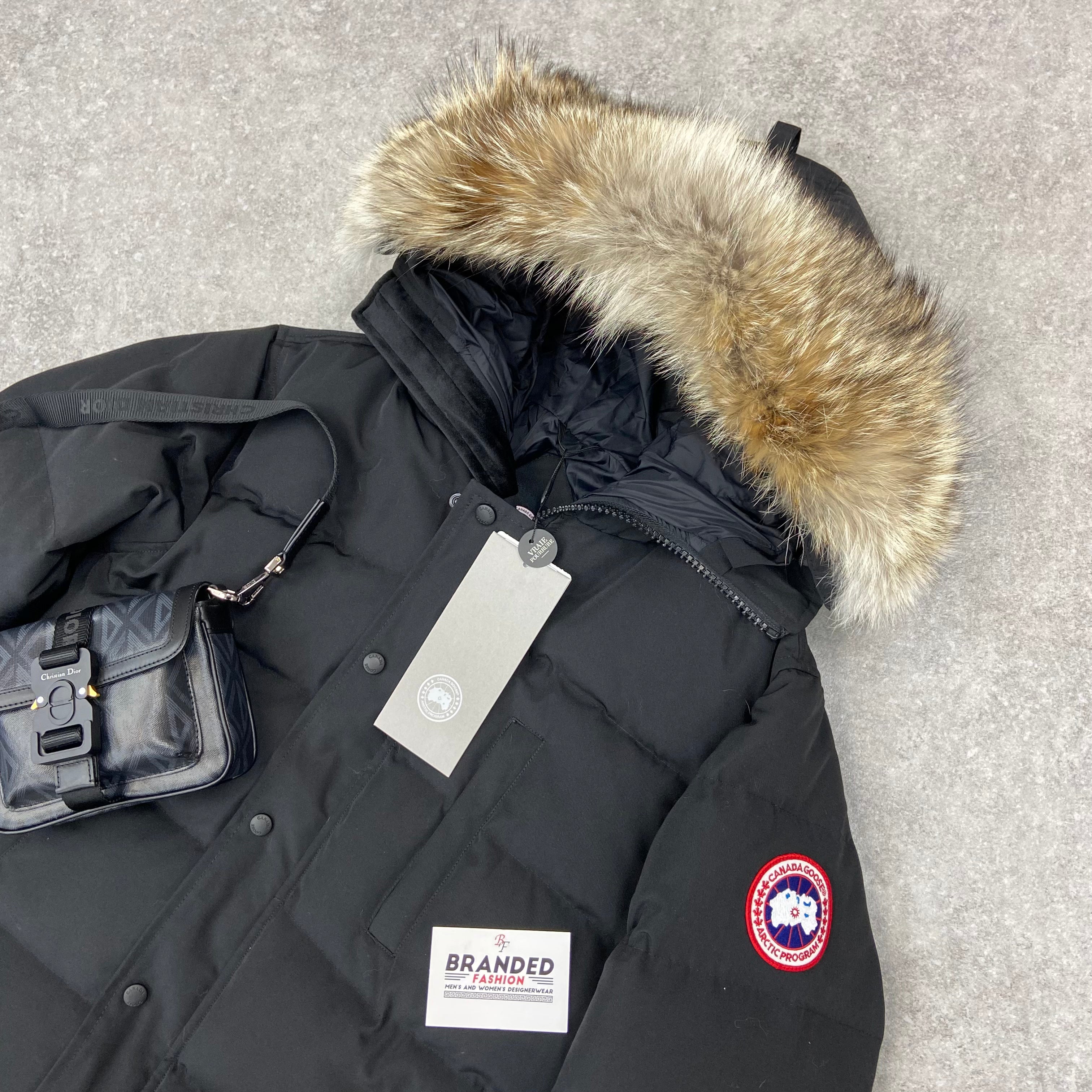 CANADA GOOSE - CARSON BLACK COAT - DETACHABLE FUR