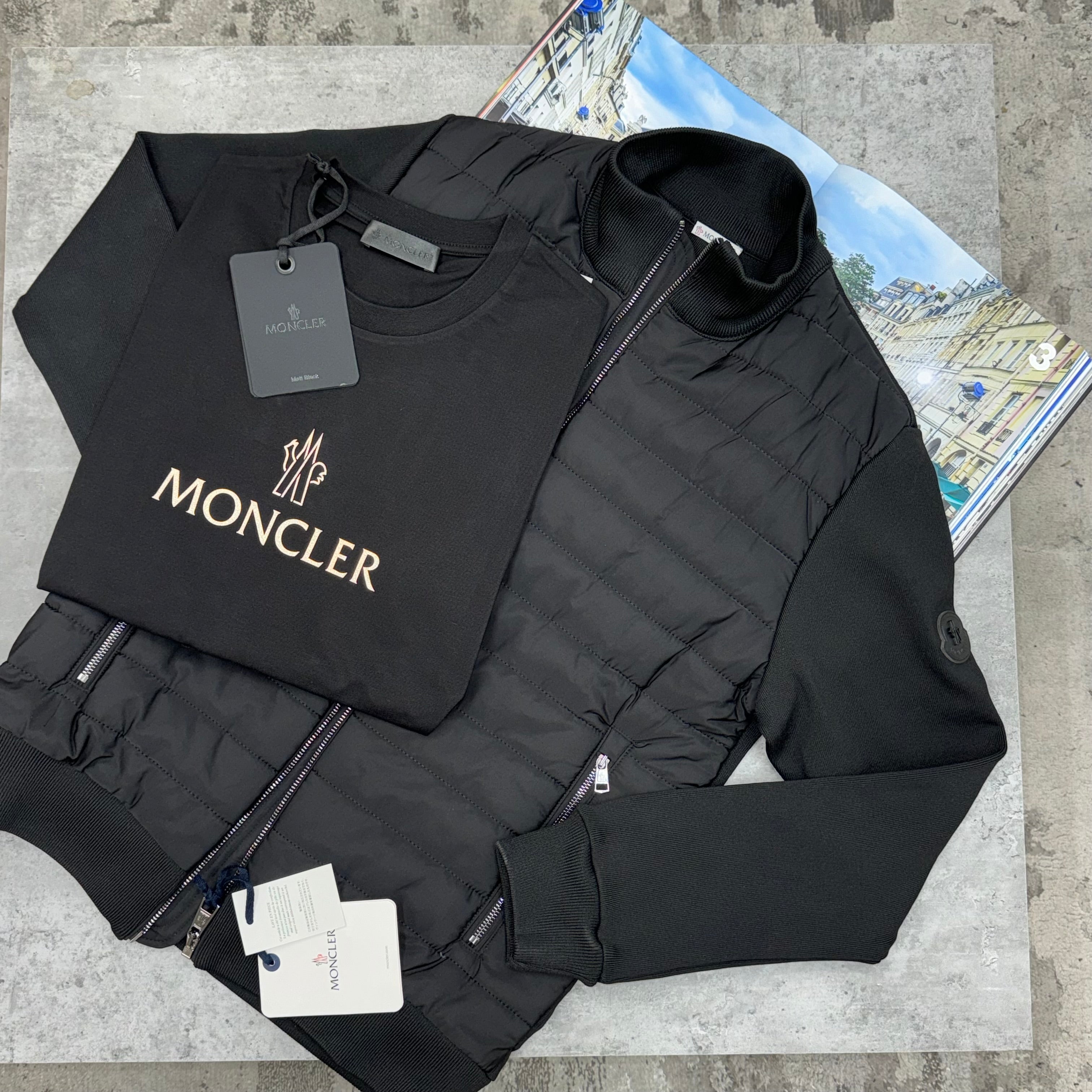 MNCLR - BLACK BADGE JACKET - BLACK