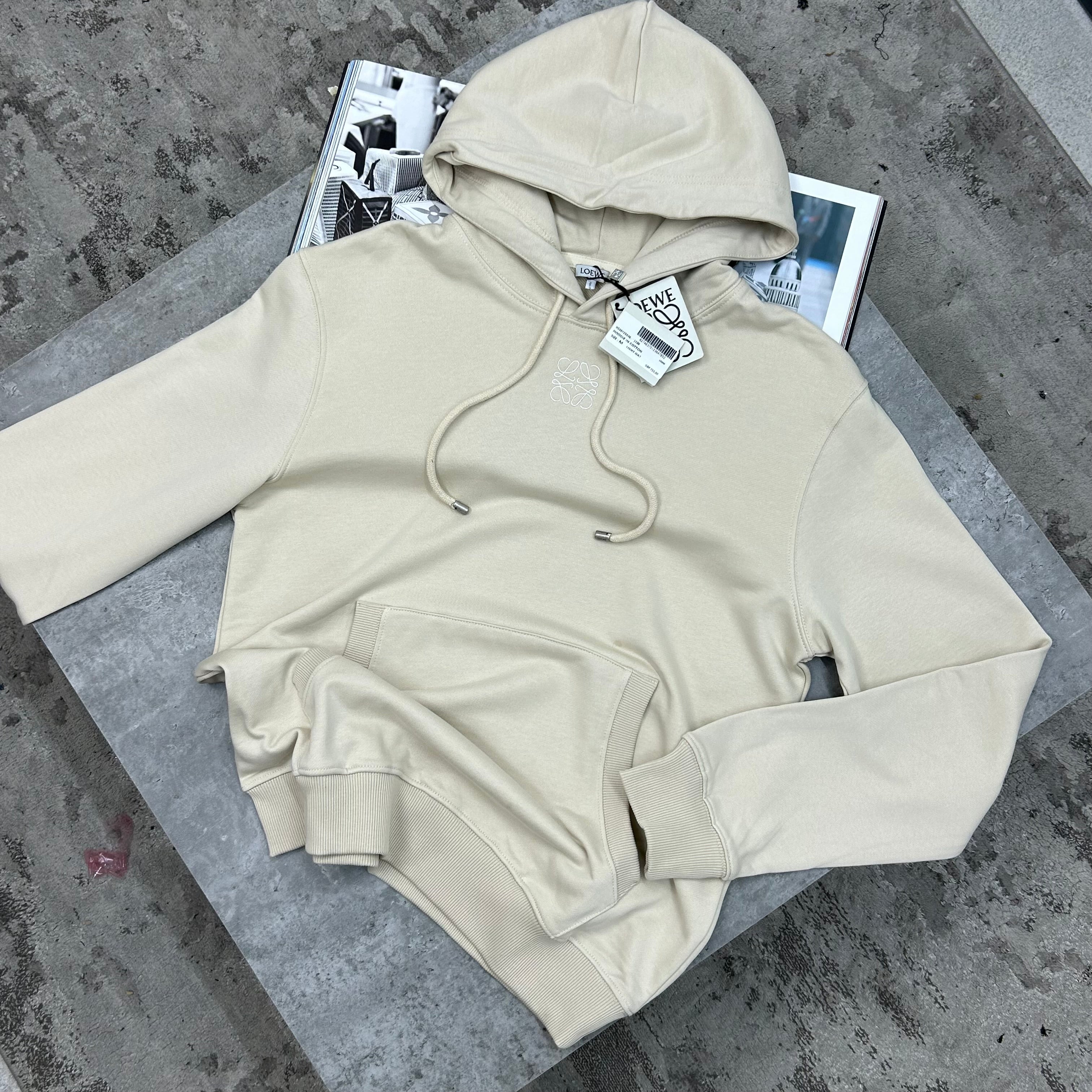 LWE - SMALL LOGO HOODIE - BEIGE