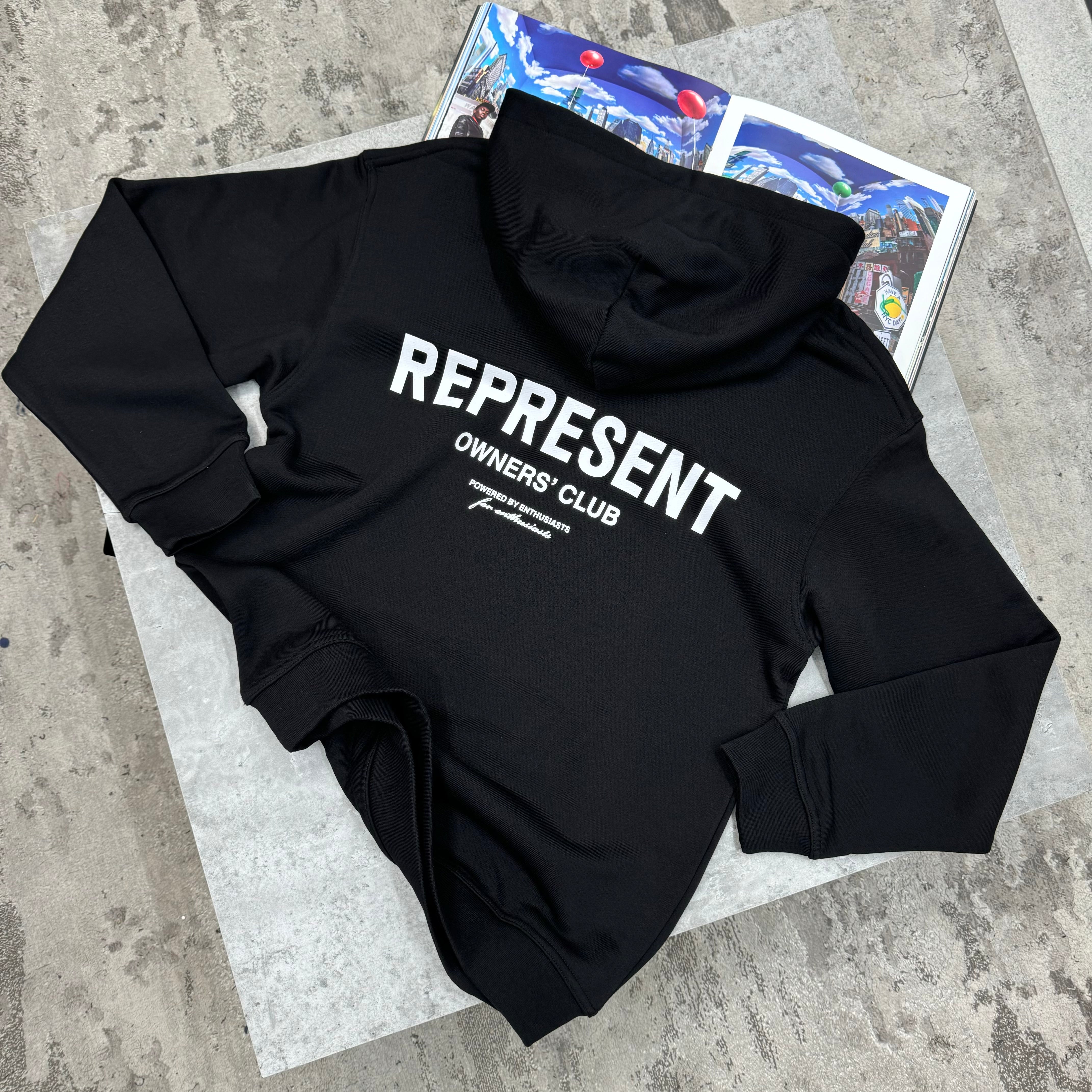 REP - HOODIE - BLACK