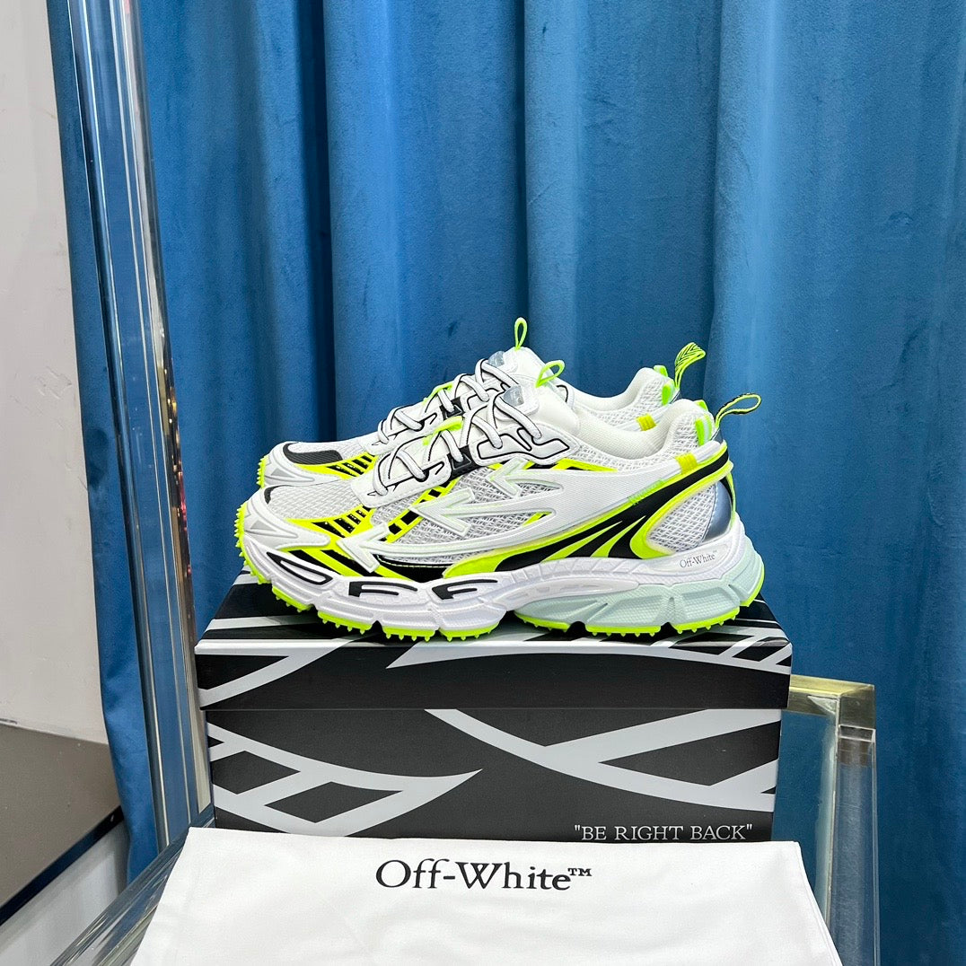 (PRE-ORDER) OW - TRAINERS - WHITE/LIME