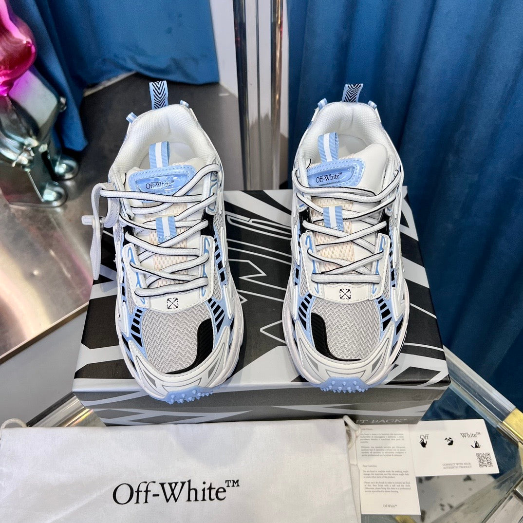 (PRE-ORDER) OW - TRAINERS - WHITE/BLUE