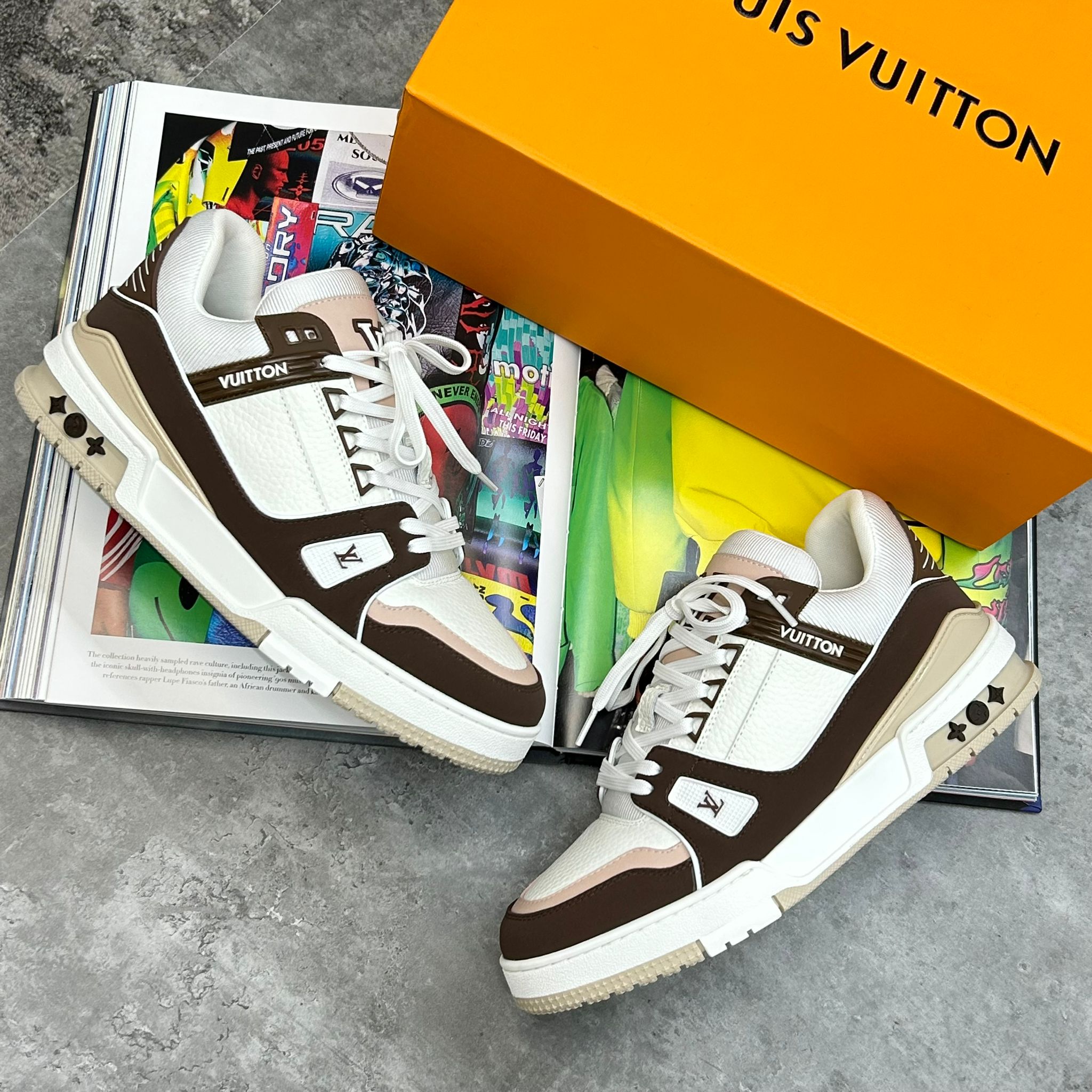 LVE - TRAINERS - BROWN/WHITE (PRE-ORDER)